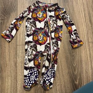 Lisa Frank Little Bum Bums Footed Onesie